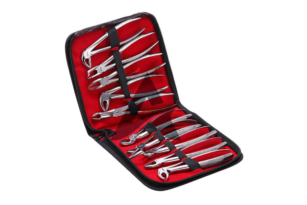 Extracting Forceps Set of 12 Pcs – Dental Extraction Forceps Kit