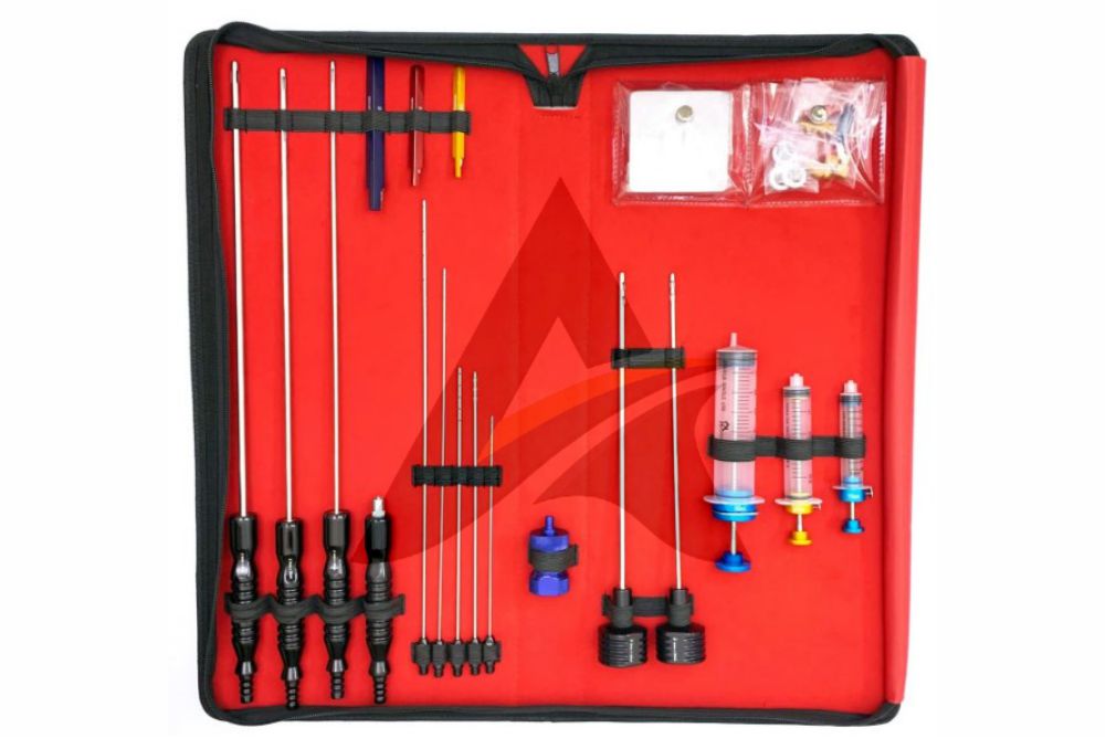 Liposuction Set of 5 Cannulas Fat Grafting with Power Handle